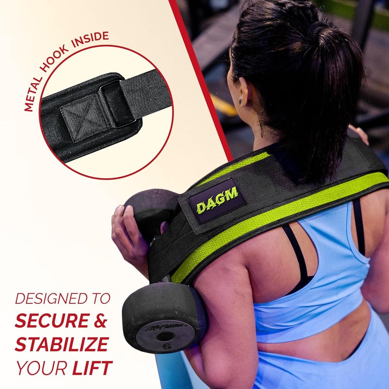 DAGM Hip Thrust Belt for Dumbbells heavy, Secure Glute Trainer with Non-Slip Extra Padding That Protects Your Hips - Ideal for Gym & Home Workouts - Use with Heavy Duty Kettlebells, Dumbbells, & Plates Hold up to 500 lbs - Image 3